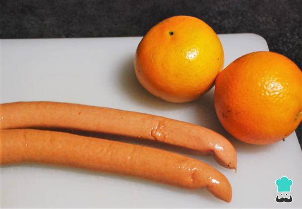 Recette de Saucisses à l'Orange - Étape 1