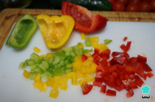 Recette Pipirrana Malaga - Étape 1