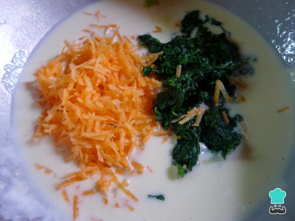 Recette Crêpes aux épinards, carottes et fromage - Étape 5