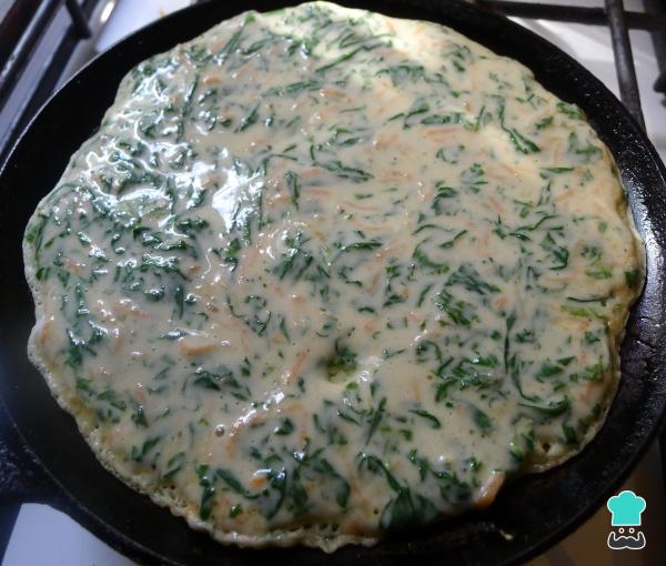 Recette Crêpes aux épinards, carottes et fromage - Étape 7