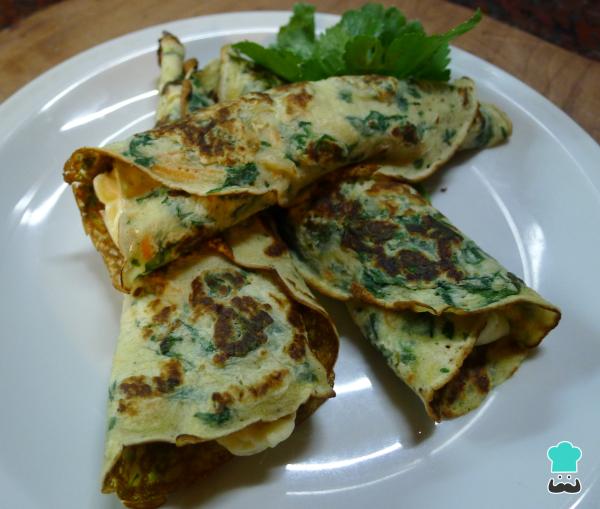 Recette Crêpes aux épinards, carottes et fromage - Étape 9