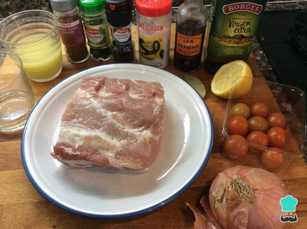 Recette de longe de porc au four avec sauce Worcestershire - Étape 1