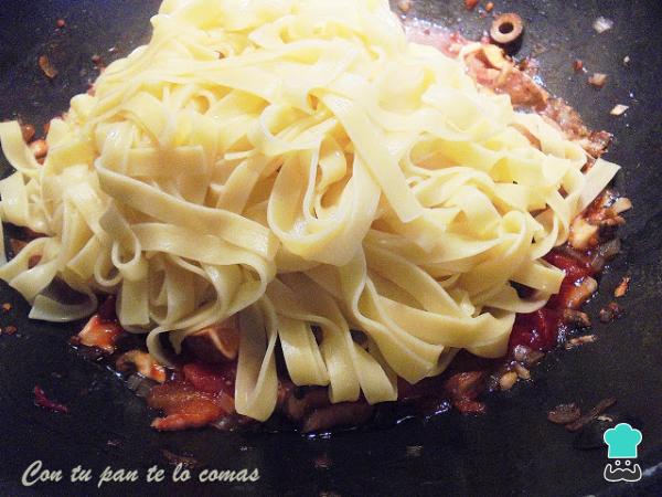 Recette de Tagliatelles à la boscaiola - Étape 6
