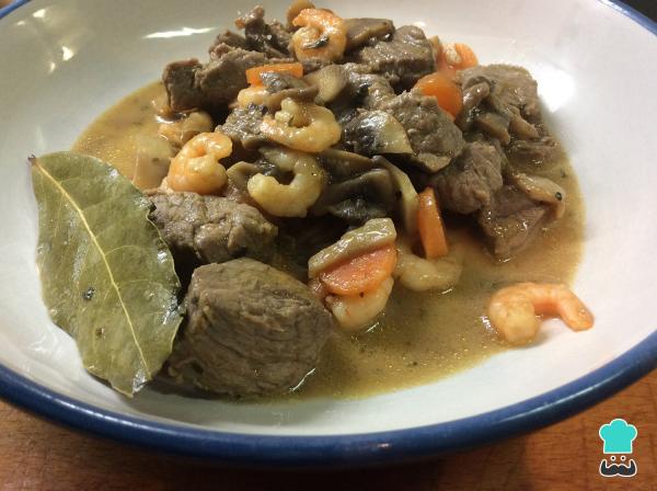Recette de Ragoût de Bœuf aux Crevettes - Étape 5