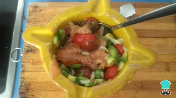 Recette Spaghetti au saumon et avocat - Étape 3
