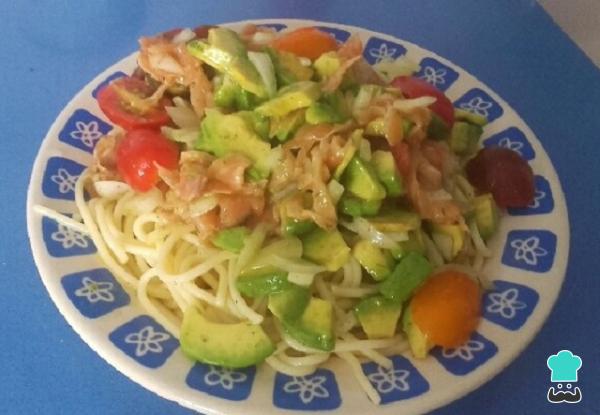 Recette Spaghetti au saumon et avocat - Étape 5