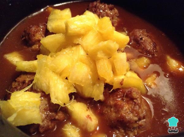 Recette de Boulettes de viande hawaïennes avec riz - Étape 8