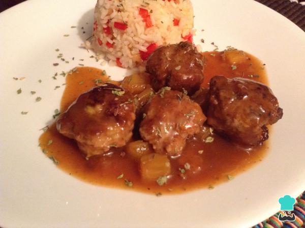 Recette de Boulettes de viande hawaïennes avec riz - Étape 11