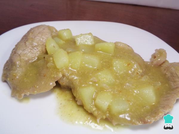 Recette de Bœuf à la sauce verte avec pommes de terre