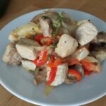 Recette de Longe aux oignons sauce au vin