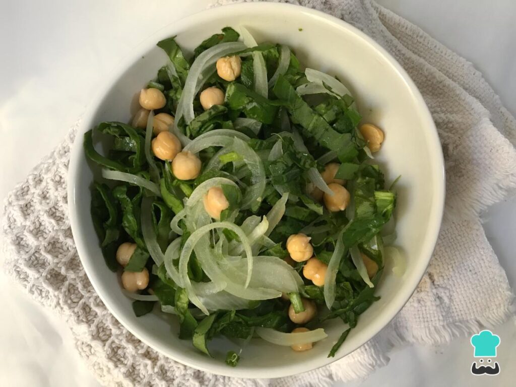 Recette de Salade de pois chiches aux épinards