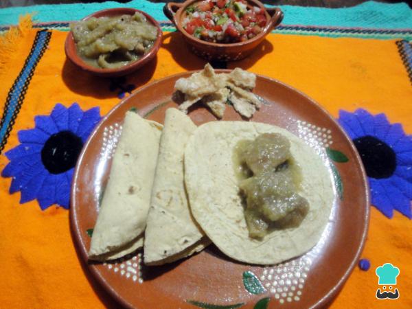 Recette de chicharrón à la sauce verte