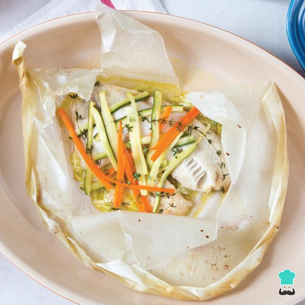 Recette de filets de sole en papillote