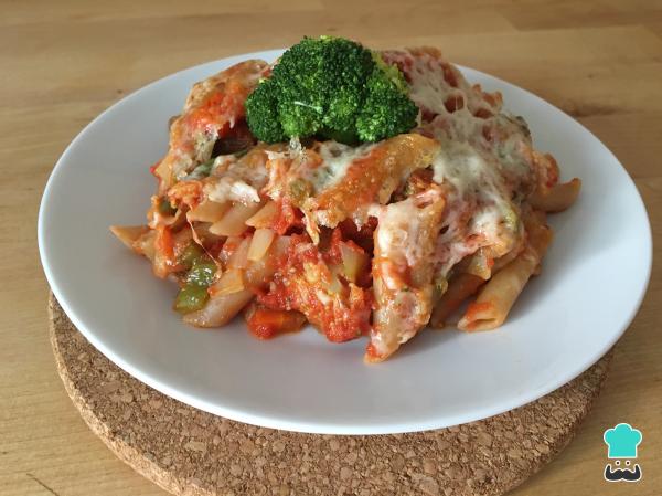 Recette de gratin de macaronis végétariens