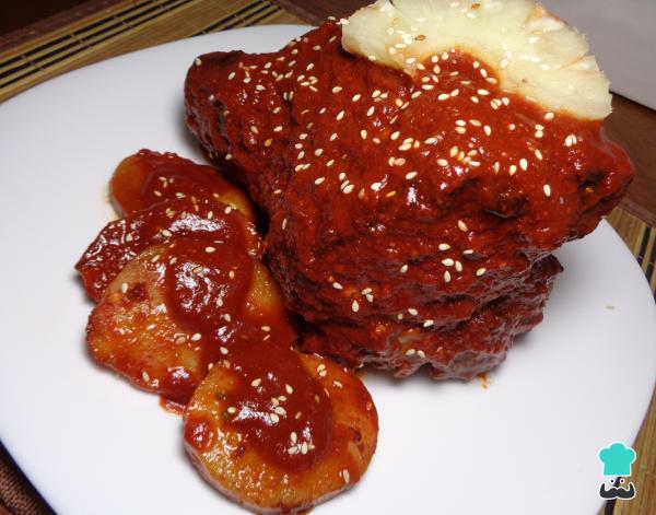 Recette de longe de porc marinée au four avec pommes de terre