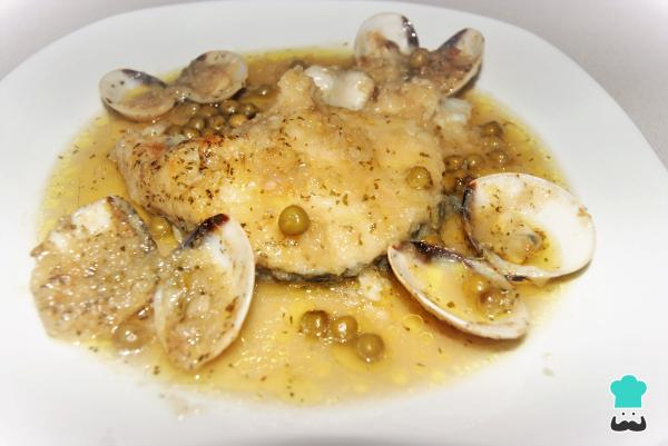 Recette de merlu à la sauce verte aux palourdes