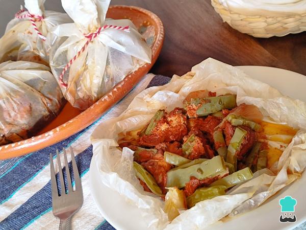 Recette de mixiotes de porc et de poulet