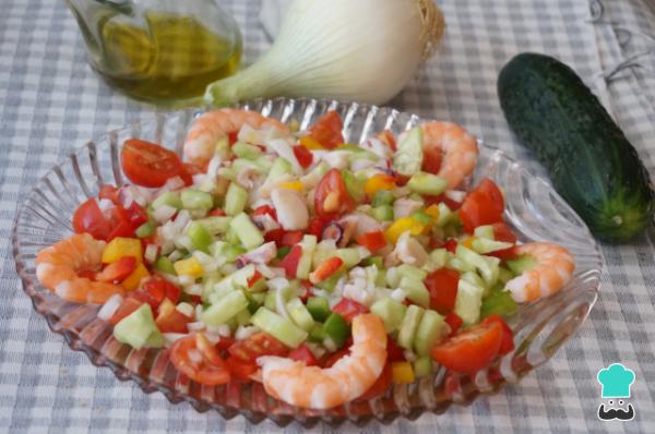 Recette de pipirrana de Malaga