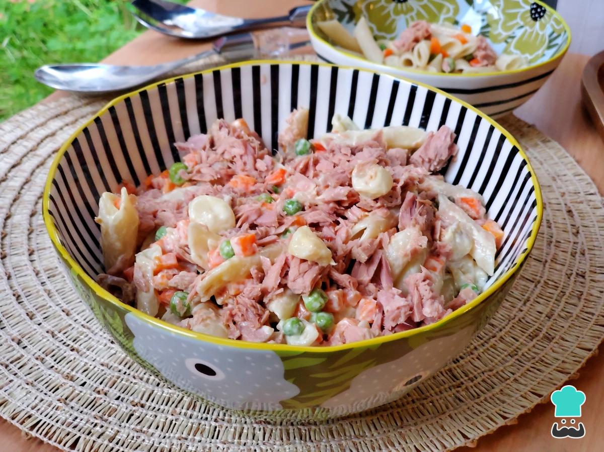 Recette de salade de pâtes au thon