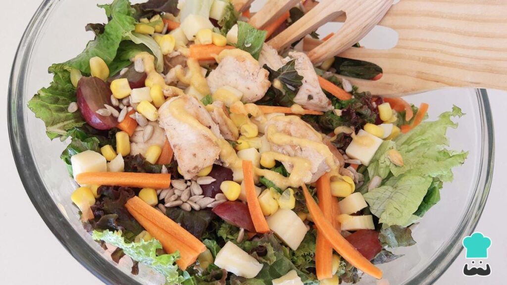 Recette de salade de poulet et de laitue