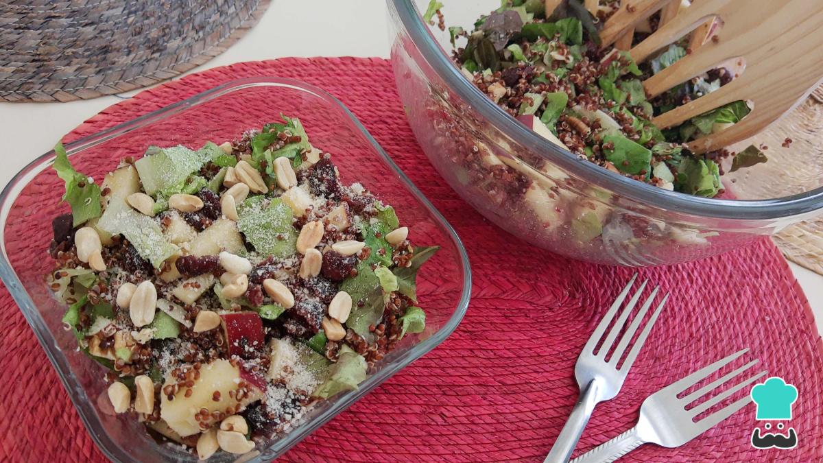 Recette de salade de quinoa rouge