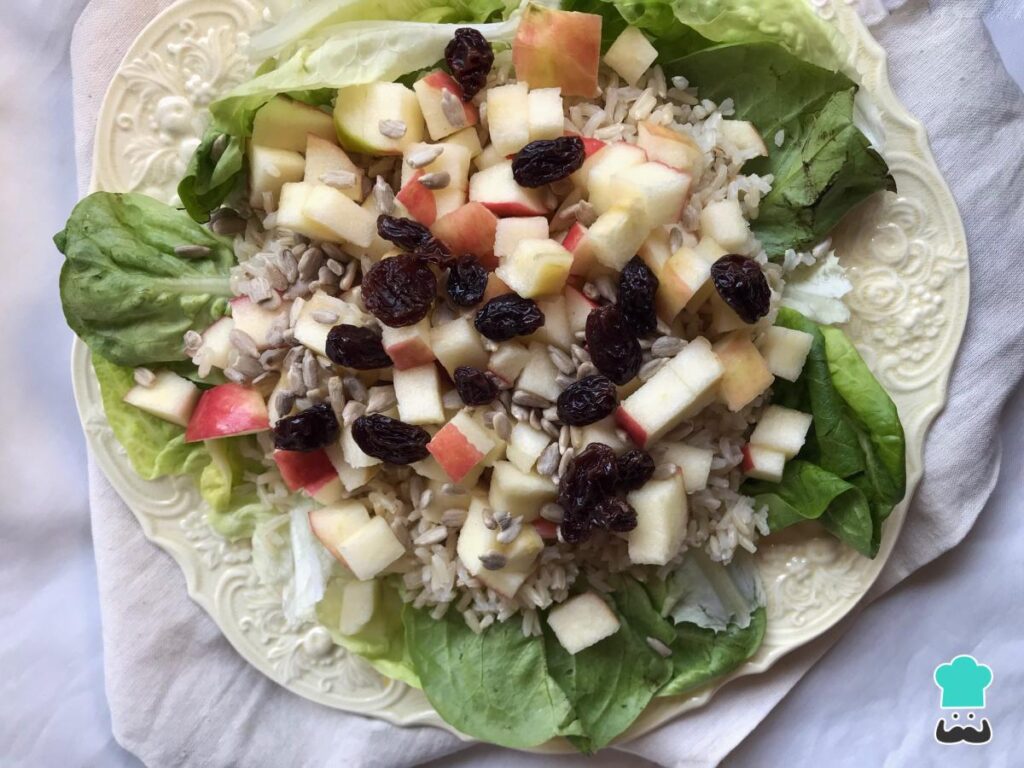Recette de salade de riz avec laitue
