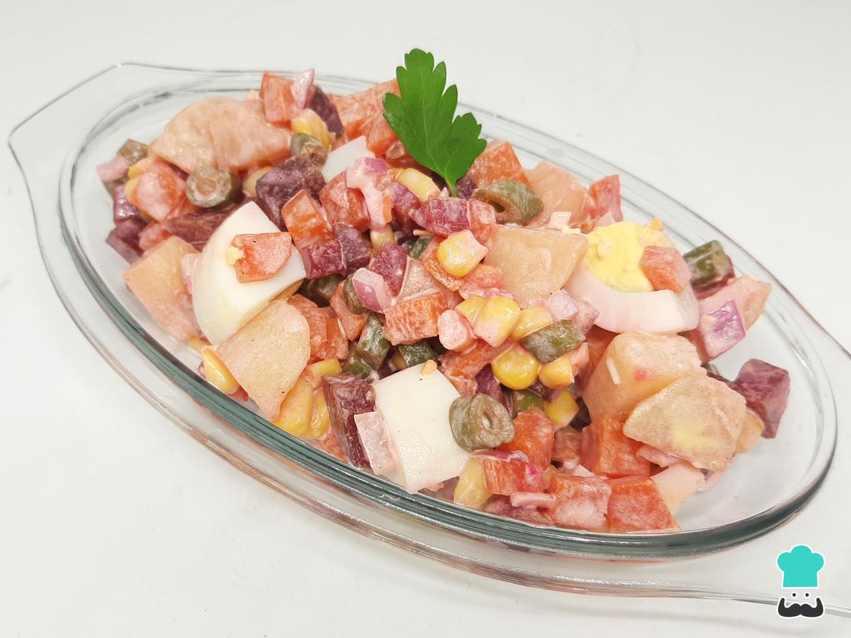 Recette de salade russe dominicaine
