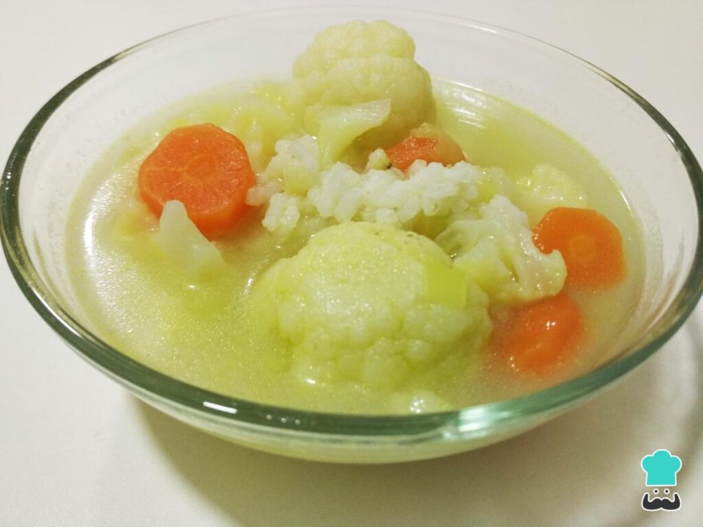 Recette de soupe de chou-fleur au riz