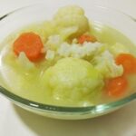 Recette de soupe de chou-fleur au riz