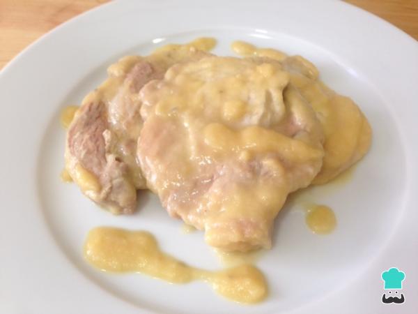 Recette de steaks de longe à la compote de pommes