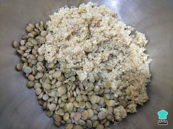 Recette de salade de lentilles et quinoa - Étape 3