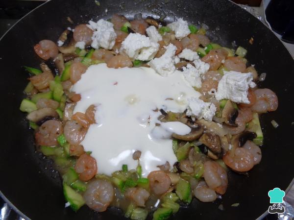 Recette de Lasagne aux crevettes et légumes - Étape 4