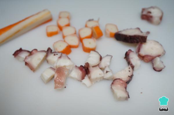 Recette de salpicón aux fruits de mer - Étape 2