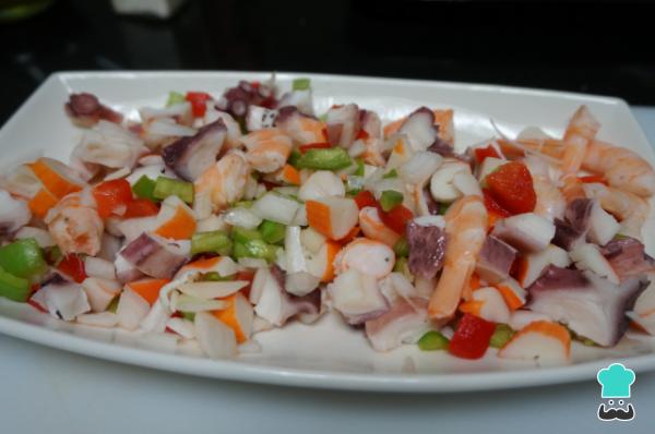 Recette de salpicón aux fruits de mer - Étape 3
