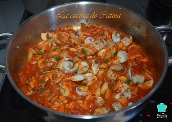 Recette de Spaghetti à la marinera aux champignons - Étape 4