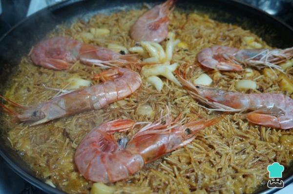 Recette de Fideuá valencienne aux fruits de mer - Étape 7