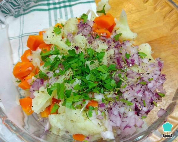 Recette de salade froide de chou-fleur - Étape 3