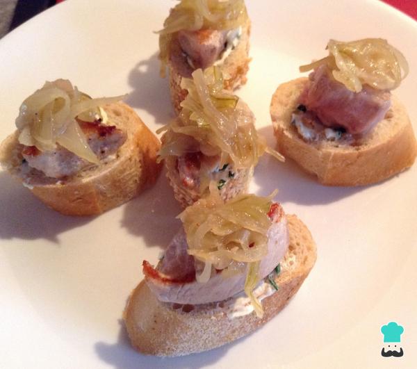 Recette de Toasts de surlonge au brie et à l'oignon caramélisé - Étape 11