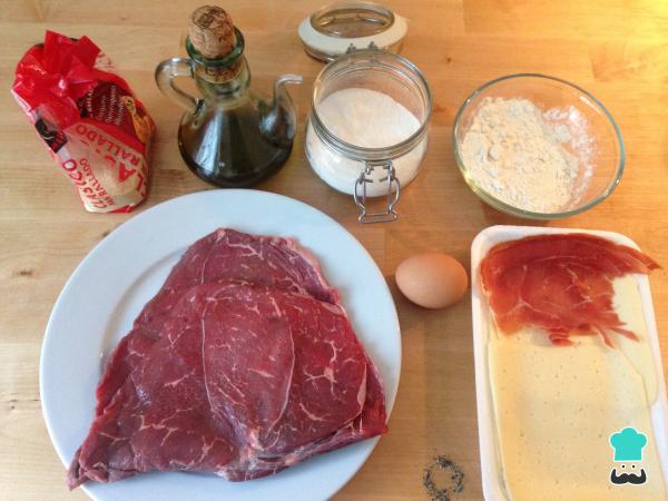 Recette de cachopo de bœuf asturien - Étape 1