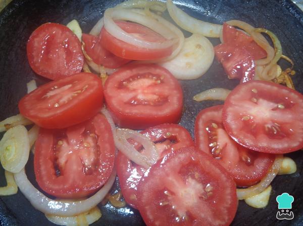 Recette de nouilles sèches aux trois piments - Étape 4