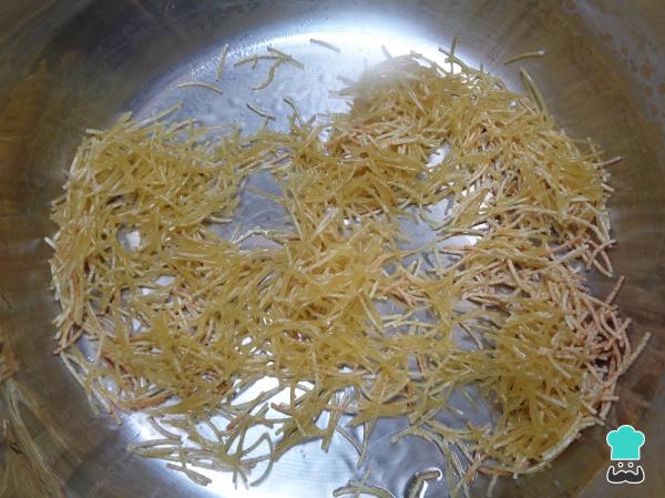 Recette de nouilles sèches aux trois piments - Étape 6