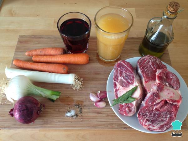 Recette d'Osobuco à la sauce espagnole - Étape 1