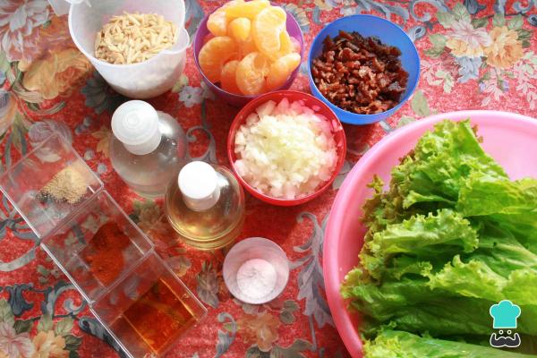 Recette de salade de mandarine et d'amandes - Étape 2