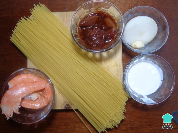 Recette de pâtes chipotle aux crevettes - Étape 1