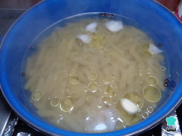 Recette de macaroni au fromage et au bacon - Étape 2