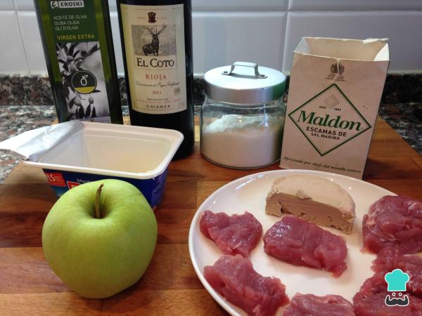 Recette de Surlonge au foie et pomme - Étape 1