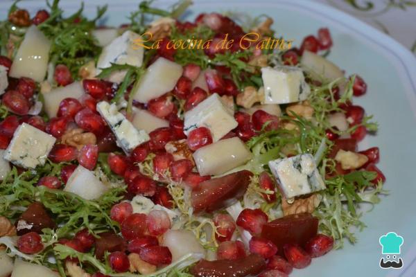 Recette de salade de scarole et grenade pour Noël - Étape 5