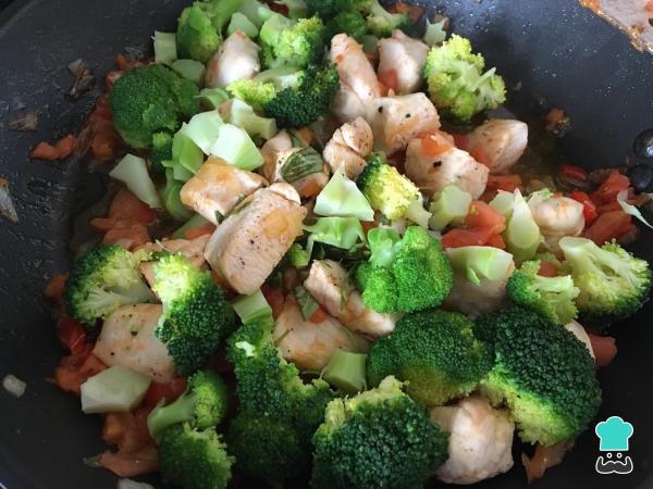 Recette de Spaghetti au poulet et brocoli - Étape 6
