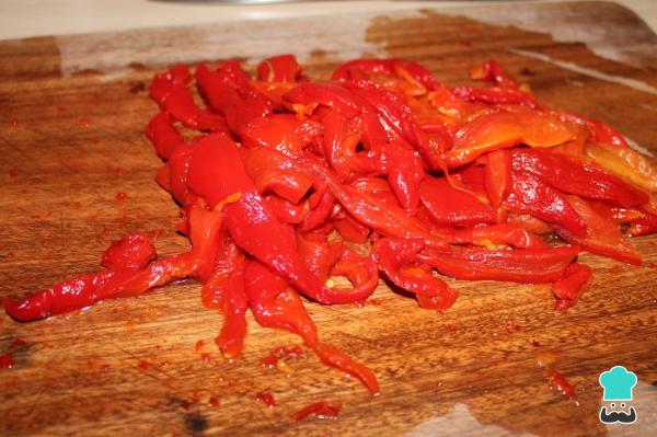 Recette de salade de tomates et poivrons rôtis - Étape 2