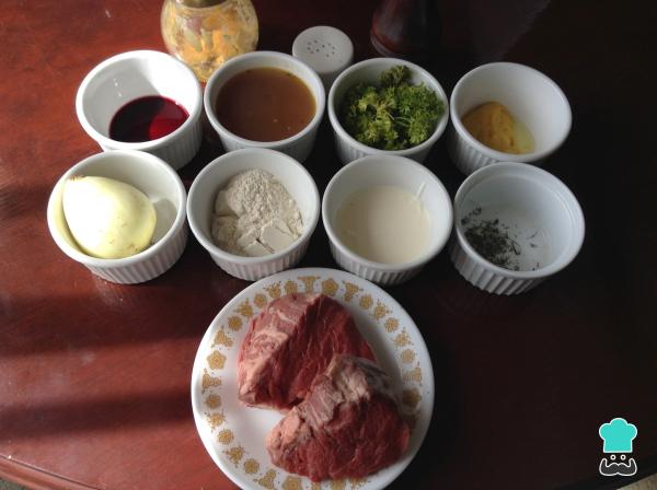 Recette de Longe de Boeuf à la Moutarde - Étape 1